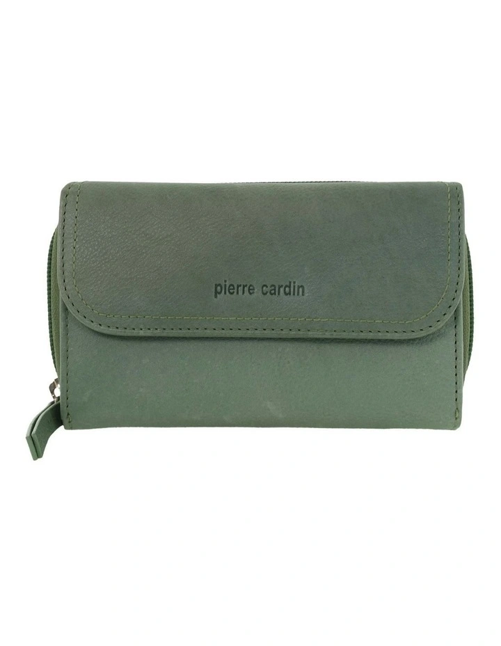 Bi-Fold Tab Wallet in Sage image 1