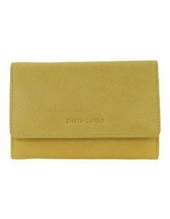 Leather Tri-Fold Wallet in Honey