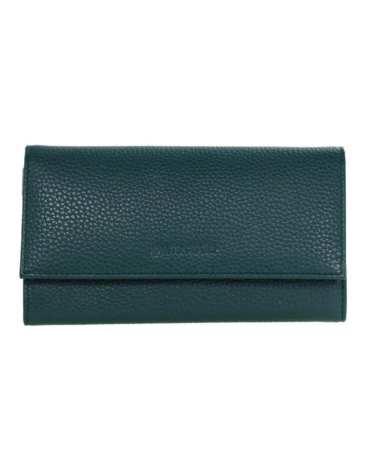 Rustic Leather Wallet in Green image 1