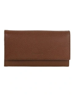 Rustic Leather Wallet in Tan