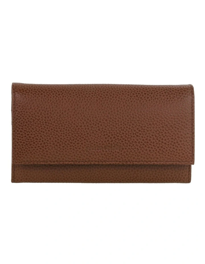 Rustic Leather Wallet in Tan image 1