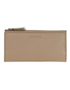 Genuine Leather Bi-Fold Wallet in Blush