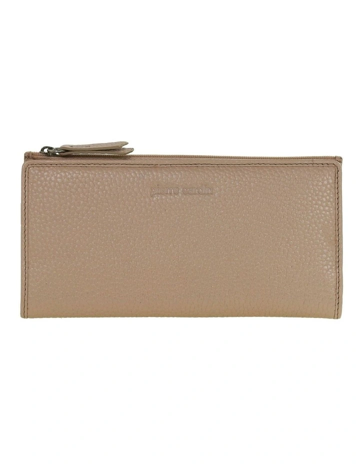 Genuine Leather Bi-Fold Wallet in Blush image 1