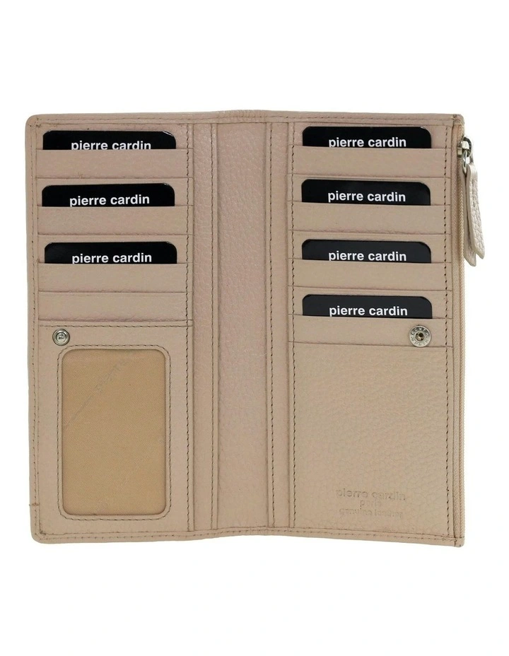 Genuine Leather Bi-Fold Wallet in Blush image 2