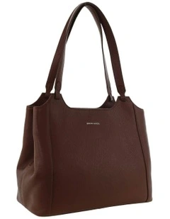 Leather Tote Bag in Chocolate