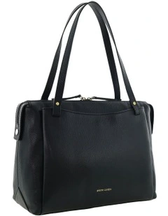 Leather Tote Bag in Black