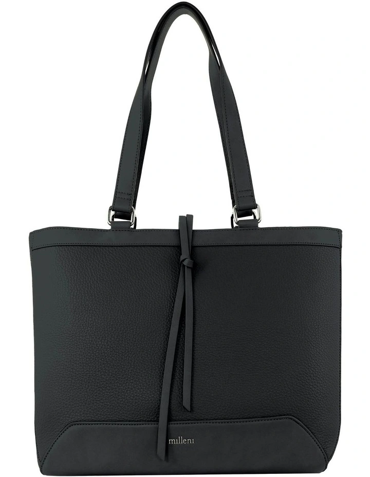 Fashion Laptop Tote Bag in Black image 3