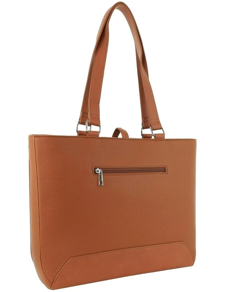 Fashion Laptop Tote Bag in Tan image 4