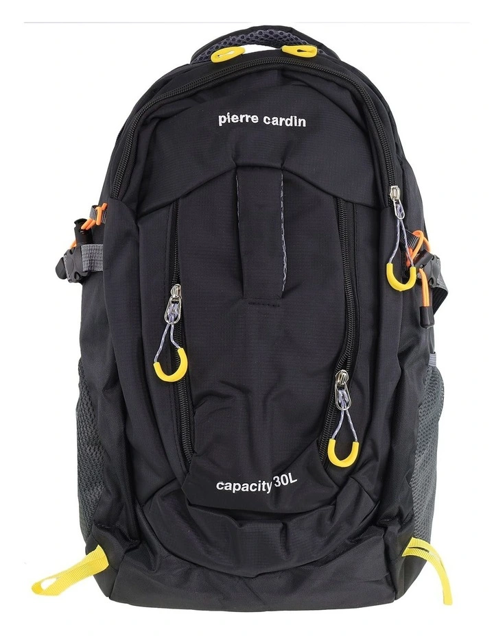 Nylon Adventure Backpack 30L in Black image 2