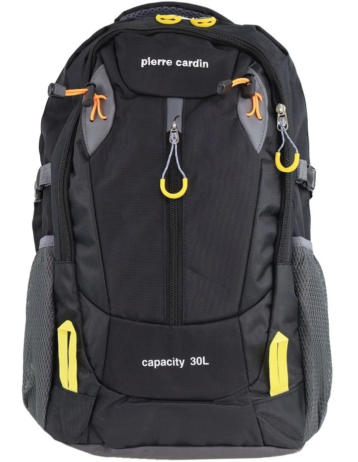 Nylon Adventure Backpack in Black image 3