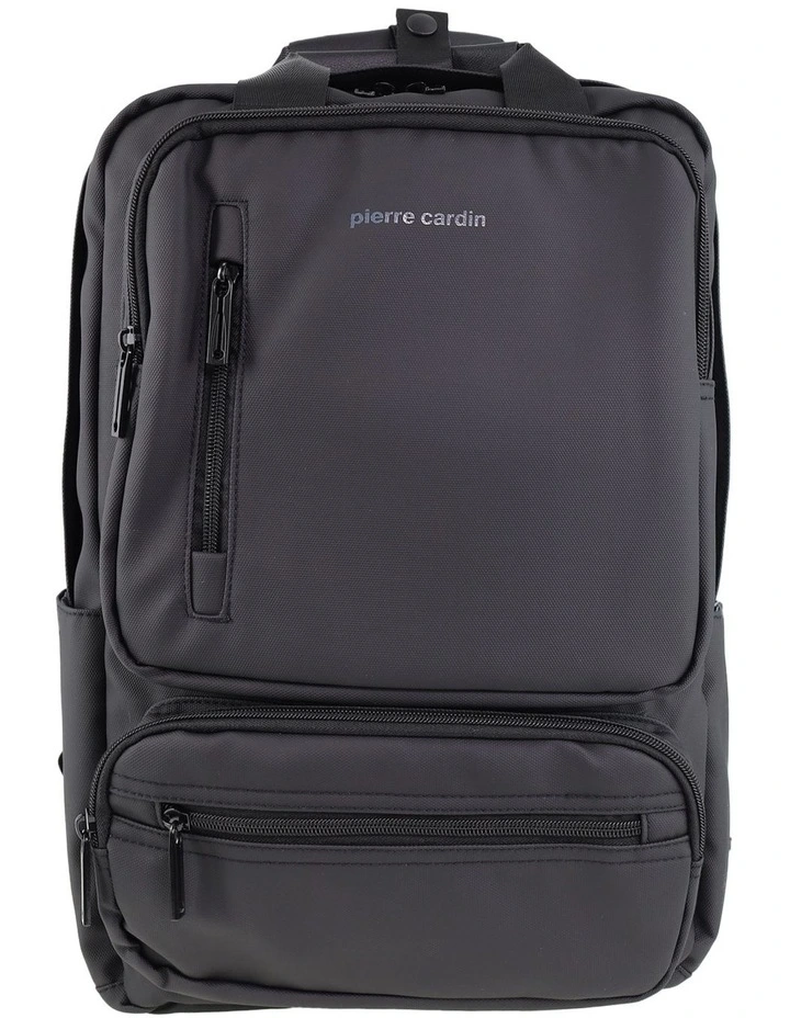 Nylon Computer/Business Backpack in Black image 3