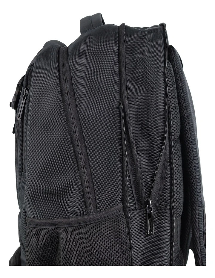 Nylon Computer/Business Backpack in Black image 5