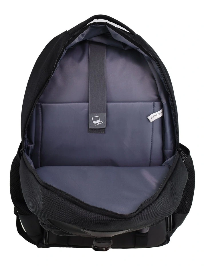 Nylon Computer/Business Backpack in Black image 6