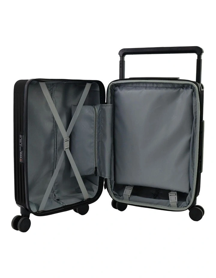 Expedition 54cm Cabin Hard Shell Suitcase in Black image 2