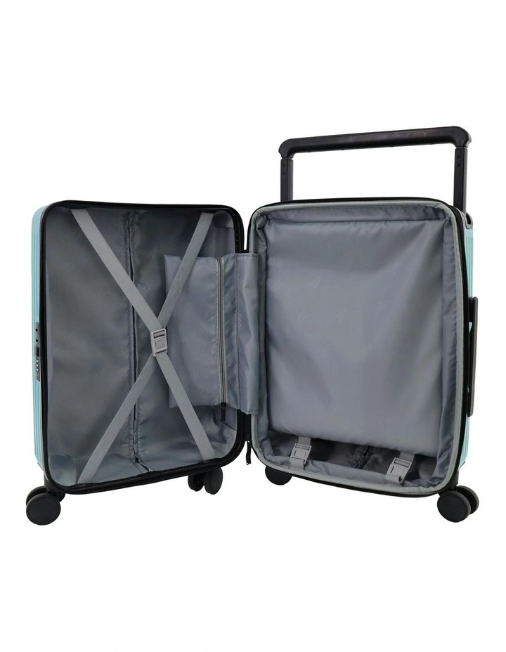 Expedition 54cm Cabin Hard Shell Suitcase in Turquoise image 3