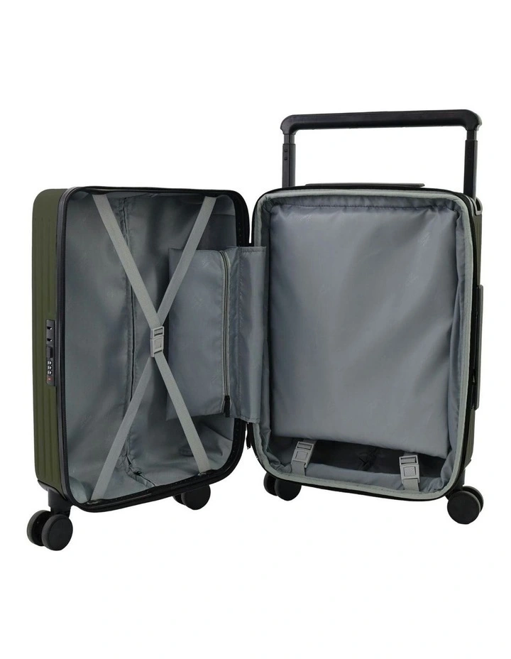 Expedition 54cm Cabin Hard Shell Suitcase in Khaki image 2