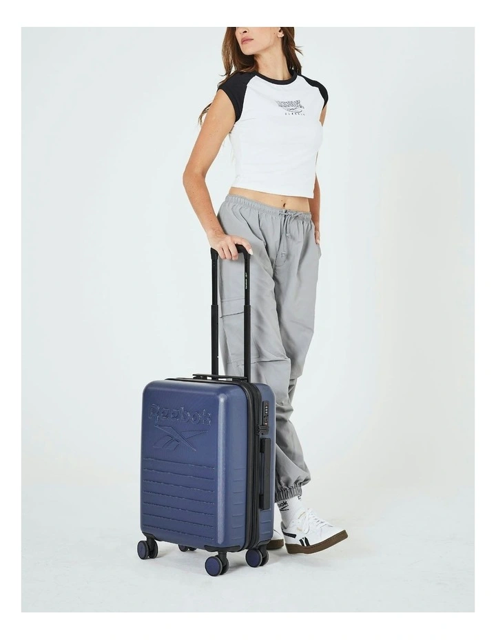 Adventure 54cm Cabin Hard Shell Suitcase in Navy image 2