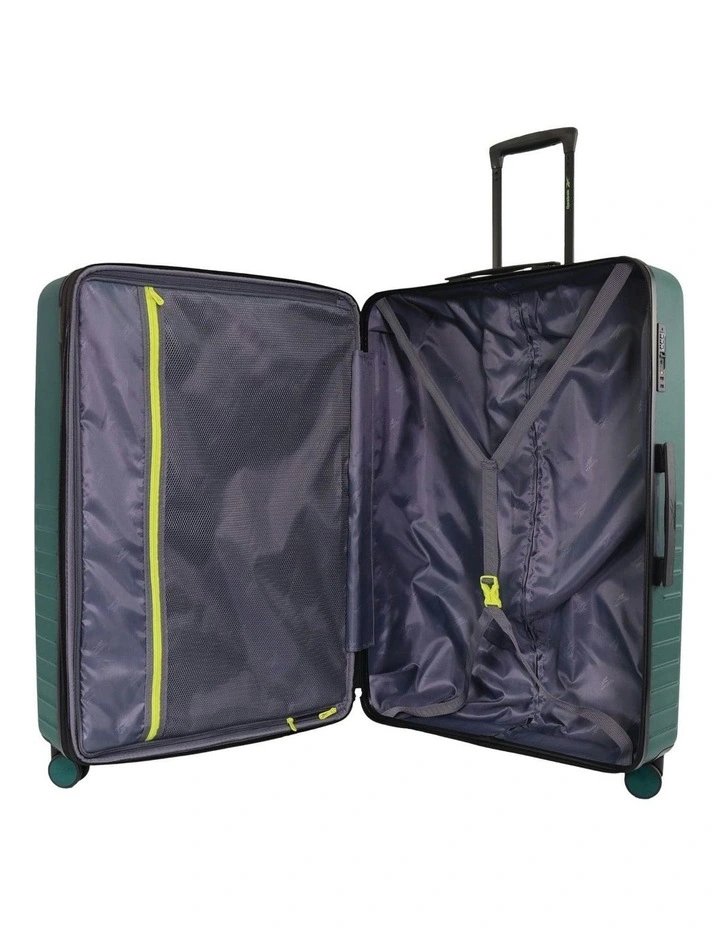 Adventure 80cm Large Hard Shell Suitcase in Forest Green image 3