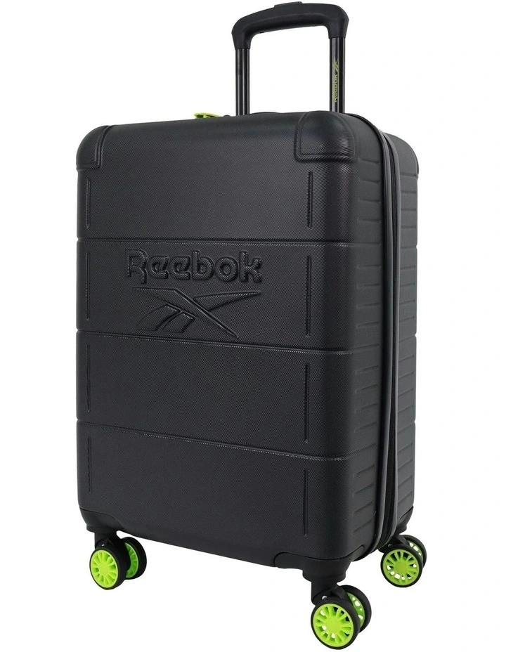 Wanderer 54cm Cabin Hard Shell Suitcase in Black image 1