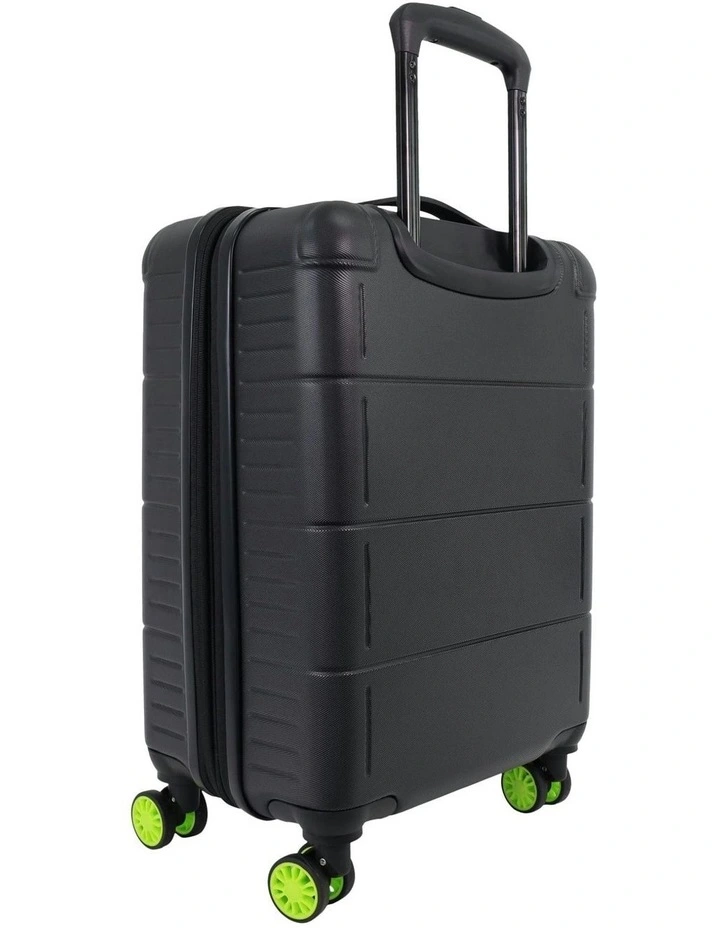 Wanderer 54cm Cabin Hard Shell Suitcase in Black image 3