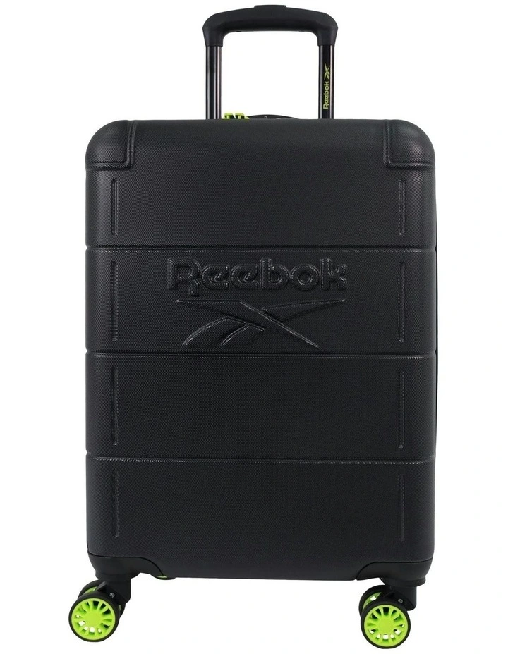 Wanderer 54cm Cabin Hard Shell Suitcase in Black image 4