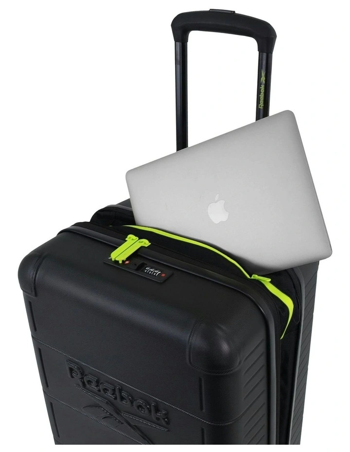 Wanderer 54cm Cabin Hard Shell Suitcase in Black image 5