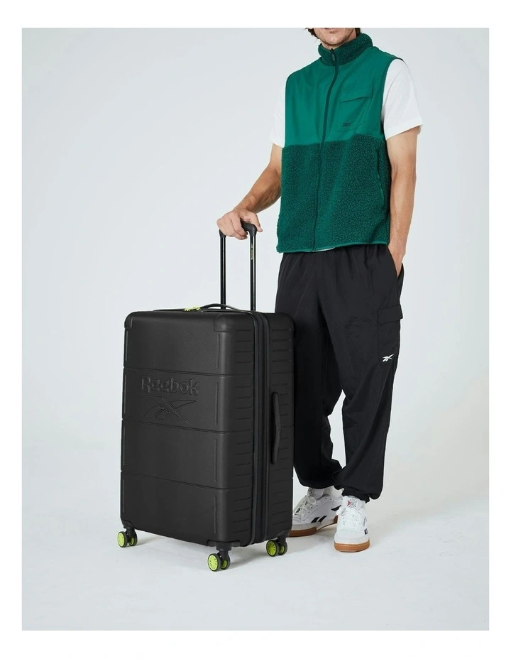 Wanderer 67cm Medium Hard Shell Suitcase in Black image 2