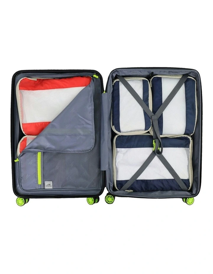 Wanderer 67cm Medium Hard Shell Suitcase in Black image 4