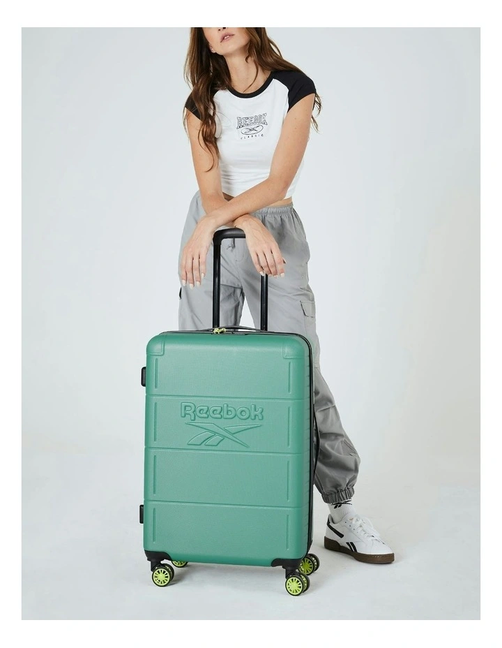 Reebok Wanderer 76cm Large Hard Shell Suitcase in Turquoise image 2