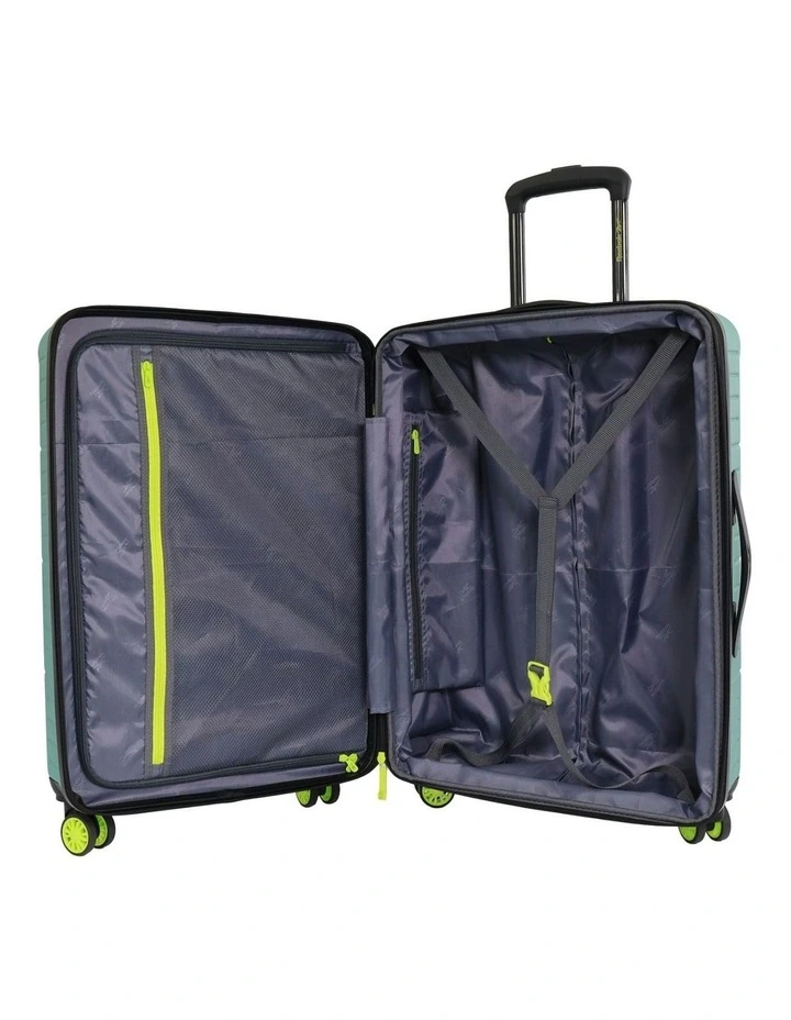 Reebok Wanderer 76cm Large Hard Shell Suitcase in Turquoise image 3