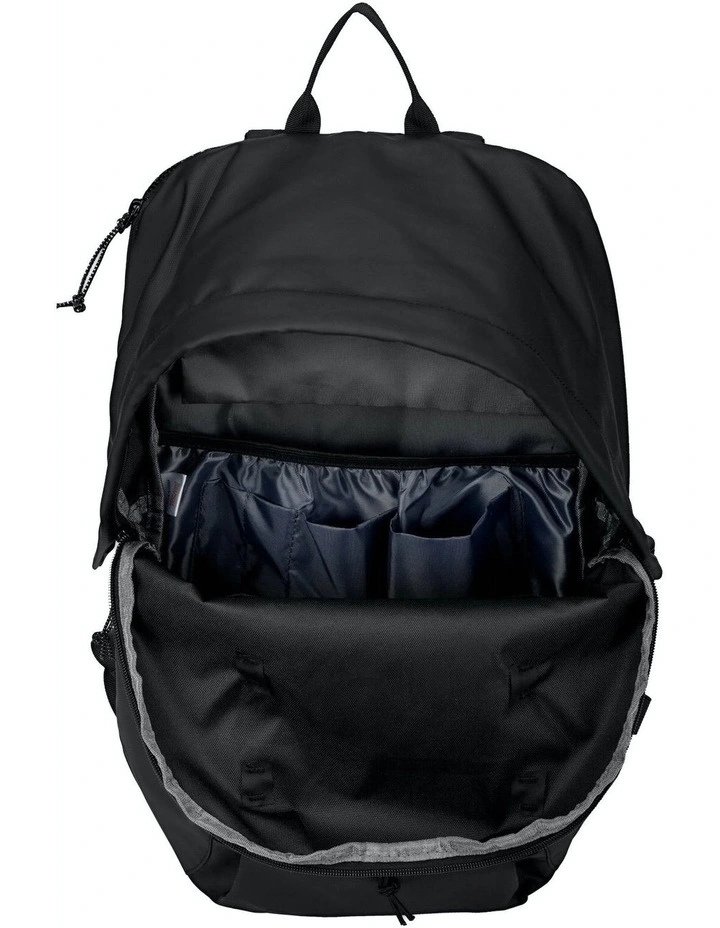 Kiln Hooded Zip Top Backpack 22L in Black image 7