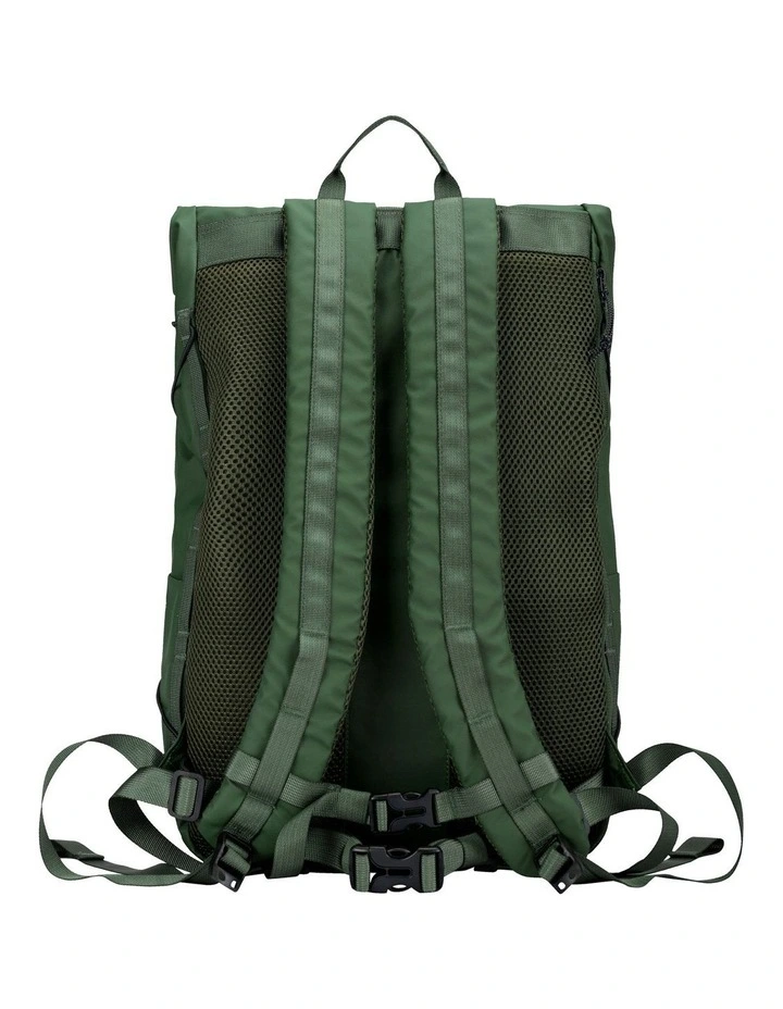 Dayle Roll Top Backpack 21/25L in Green image 3