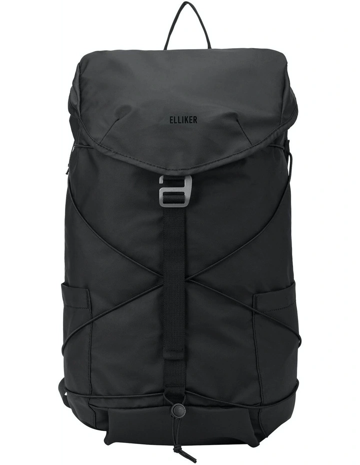 Wharfe Flap Over Backpack 22L in Black image 1