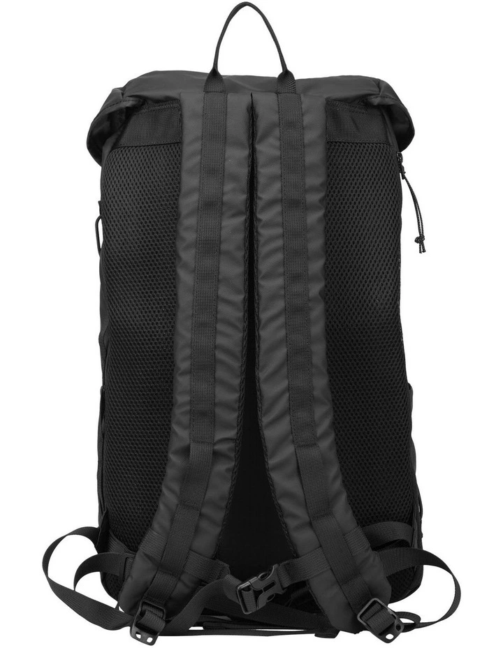Wharfe Flap Over Backpack 22L in Black image 4