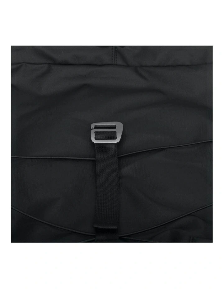 Wharfe Flap Over Backpack 22L in Black image 5