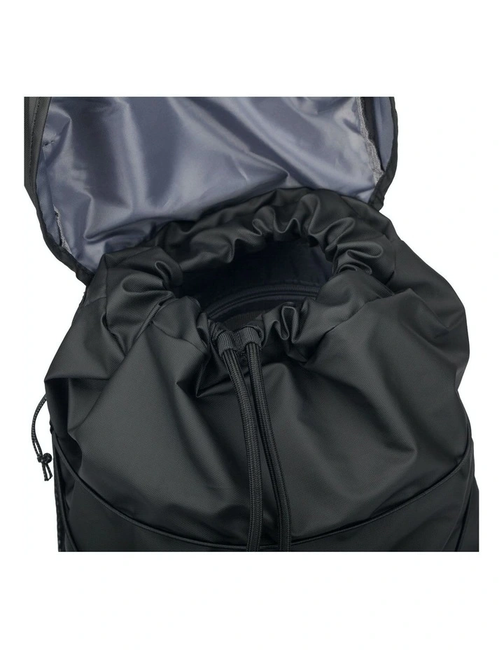 Wharfe Flap Over Backpack 22L in Black image 6
