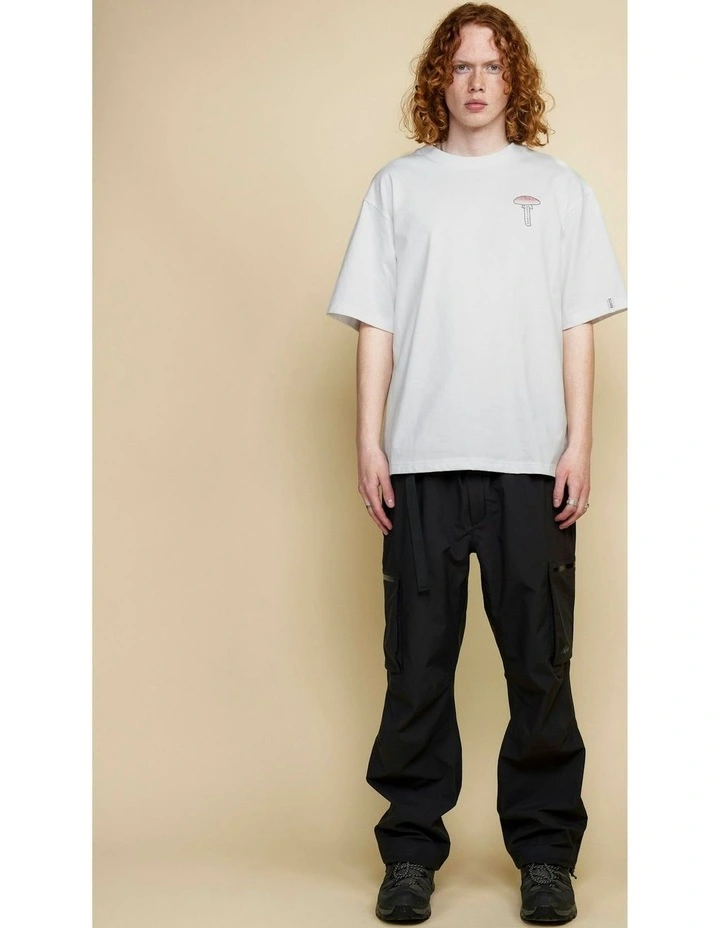 Rill Spore Print Short Sleeve T-shirt in White image 5