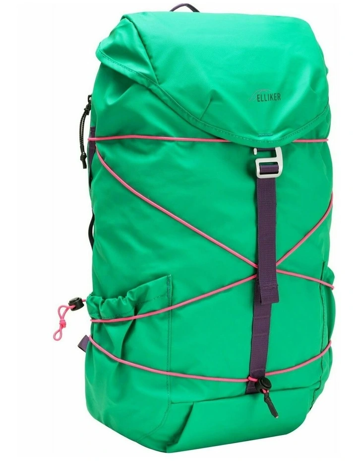 Wharfe Flap Over Backpack 22L in Green image 3