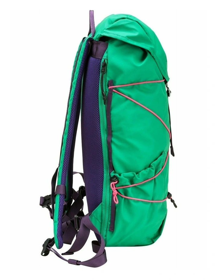 Wharfe Flap Over Backpack 22L in Green image 4