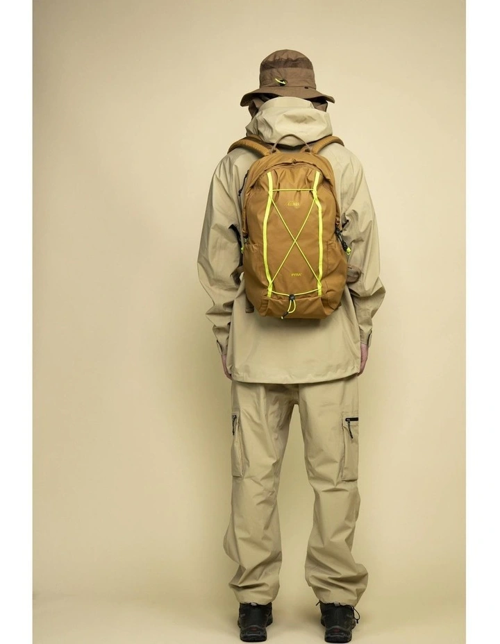 Kiln Hooded Zip Top Backpack 22L in Brown image 2