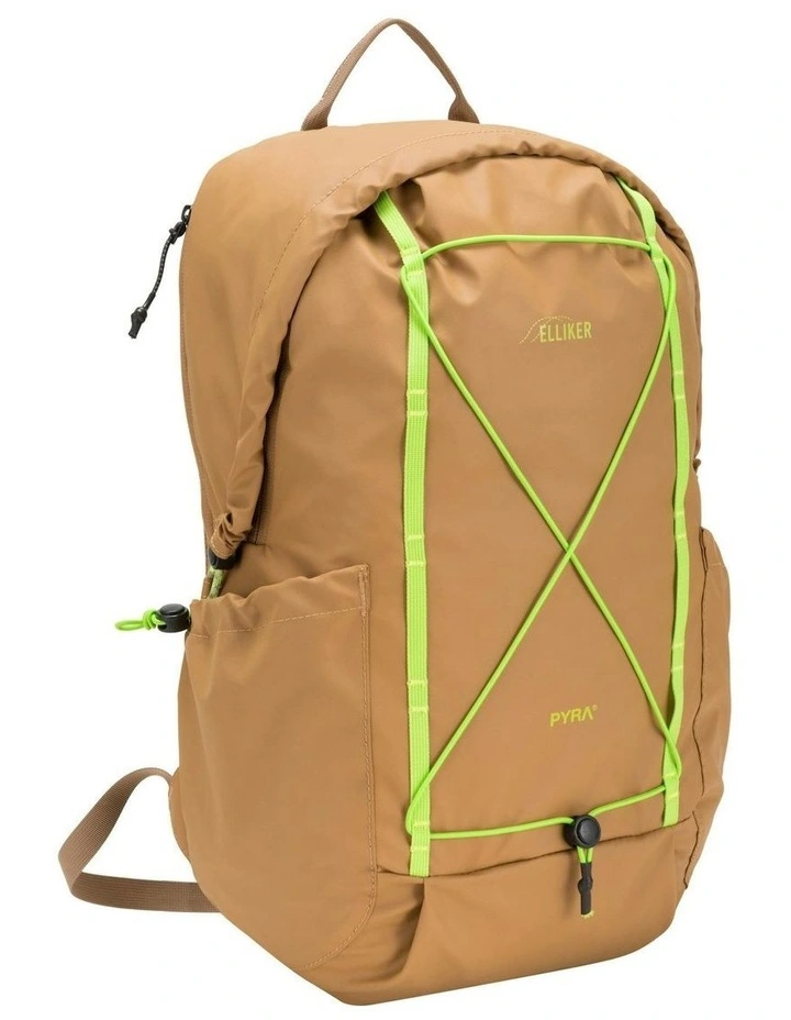 Kiln Hooded Zip Top Backpack 22L in Brown image 3