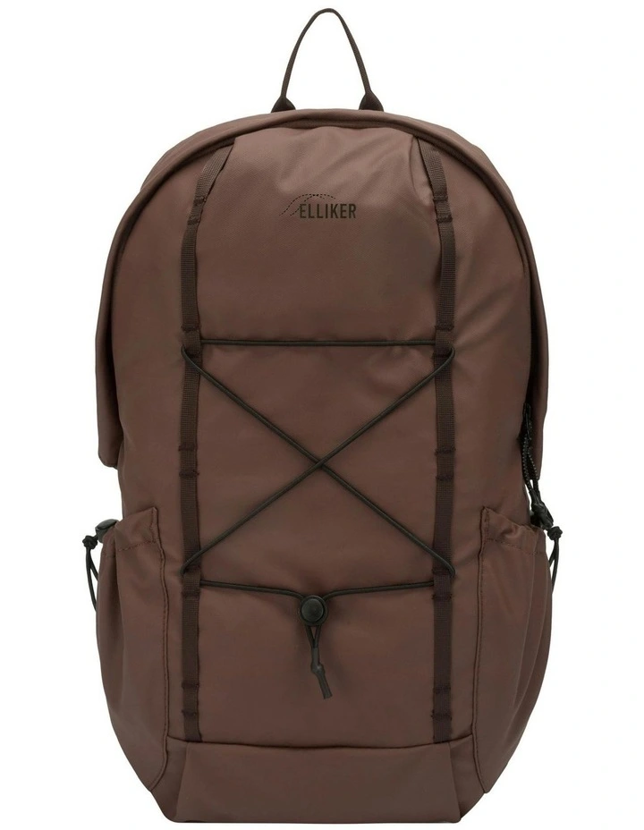 Kiln Hooded Zip Top Backpack 22L in Brown image 1