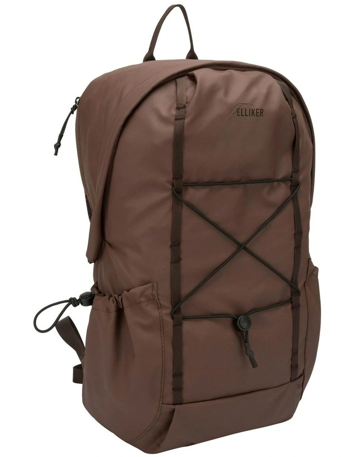 Kiln Hooded Zip Top Backpack 22L in Brown image 2