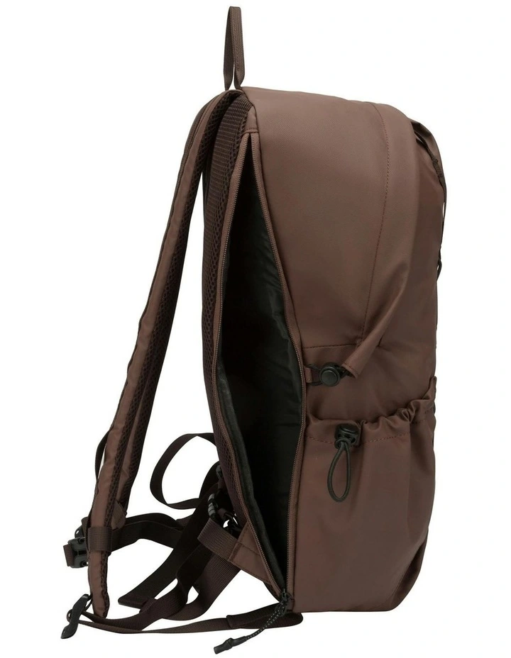 Kiln Hooded Zip Top Backpack 22L in Brown image 7