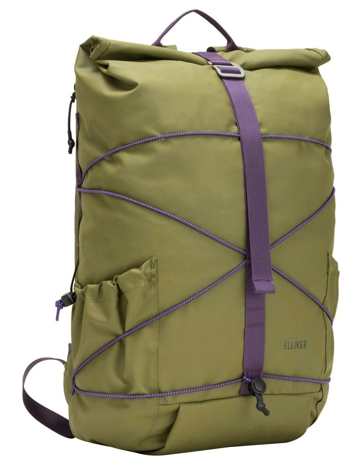Dayle Roll Top Backpack 21/25L in Green image 3