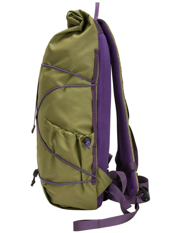 Dayle Roll Top Backpack 21/25L in Green image 5