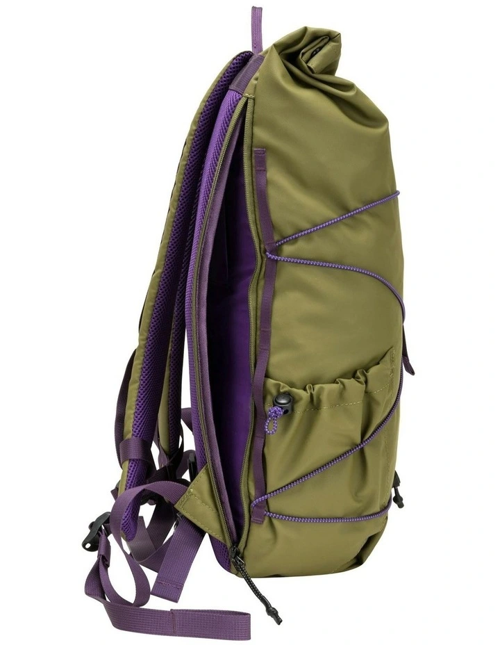 Dayle Roll Top Backpack 21/25L in Green image 7