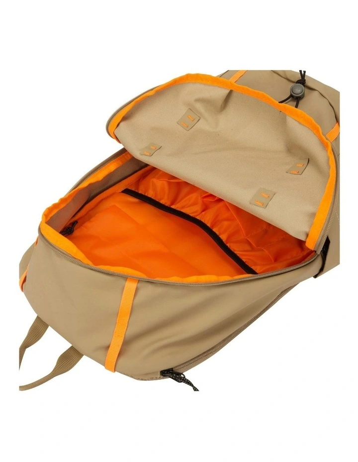 Keswik Zip Top Backpack 22L in Beige image 7