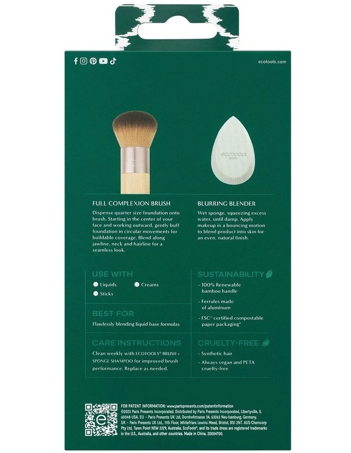 Ecotools Blurring Blender   Full Complexion Brush Set image 2