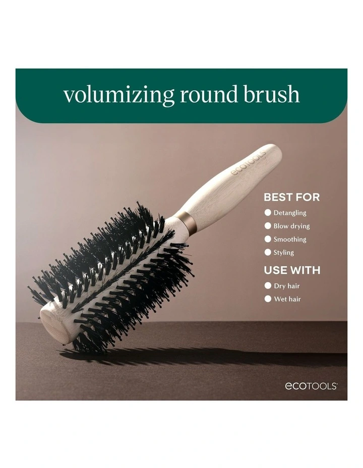 Volumizing Round Brush in Cream image 5